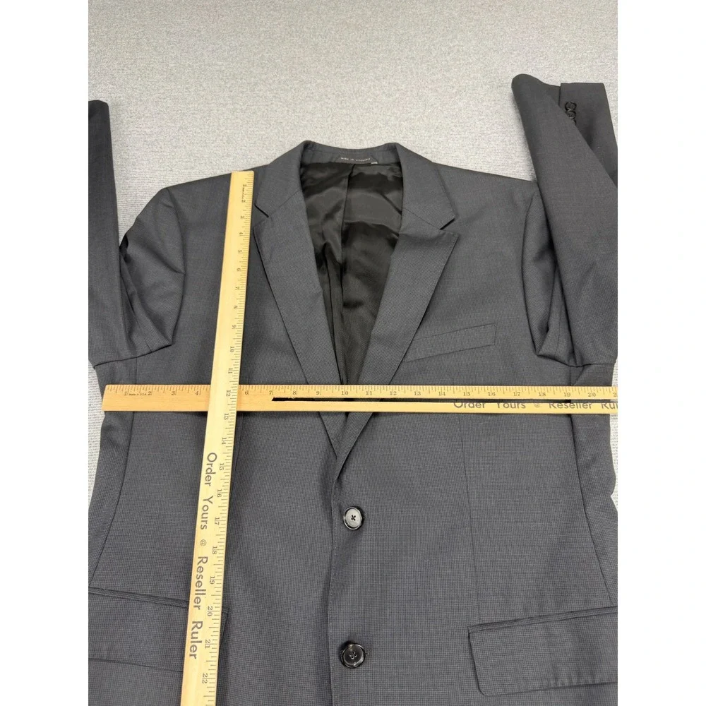 Hugo Boss Hugo Boss James4/Sharp6 Super 100 Grey Virgin Wool Blazer Mens US 42R